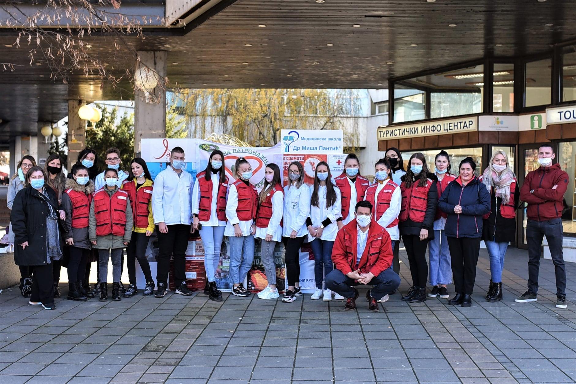 01.12.2021. – SVETSKI DAN BORBE PROTIV SIDE – centralna ulična manifestacija na Gradskom trgu u Valjevu.