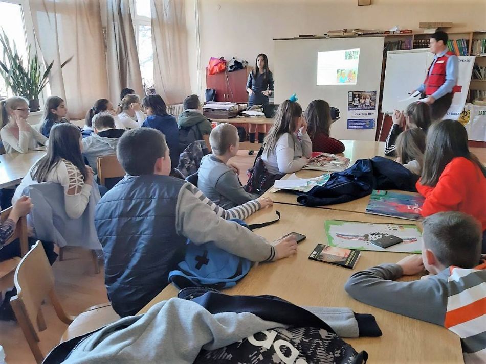06.03.2019. – Predavanje na temu bezbednosti dece u saobraćaju u okviru programa zdravi stilovi života u sklopu projekta „City Walk“ – OŠ „Prva osnovna škola“