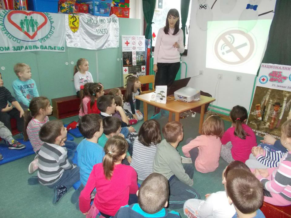 07.02.2017. - Bolesti zavisnosti – „Odrasli puše i mene guše“ – Obdanište „Stupar“