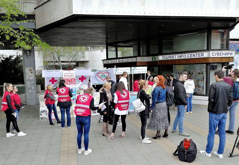 07.04.2019. – Svetski dan zdravlja – centralna ulična manifestacija uz merenje osnovnih telesnih parame-tara,telesne mase, visine i merenje krvnog pritiska