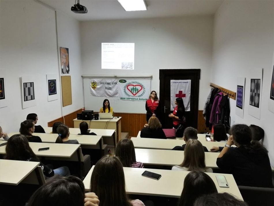 10.12.2019. – PREVENCIJA ALKOHOLIZMA MLADIH – Predavanja naših vršnjačkih edukatora za 92 učenika prve godine Valjevske gimnazije.
