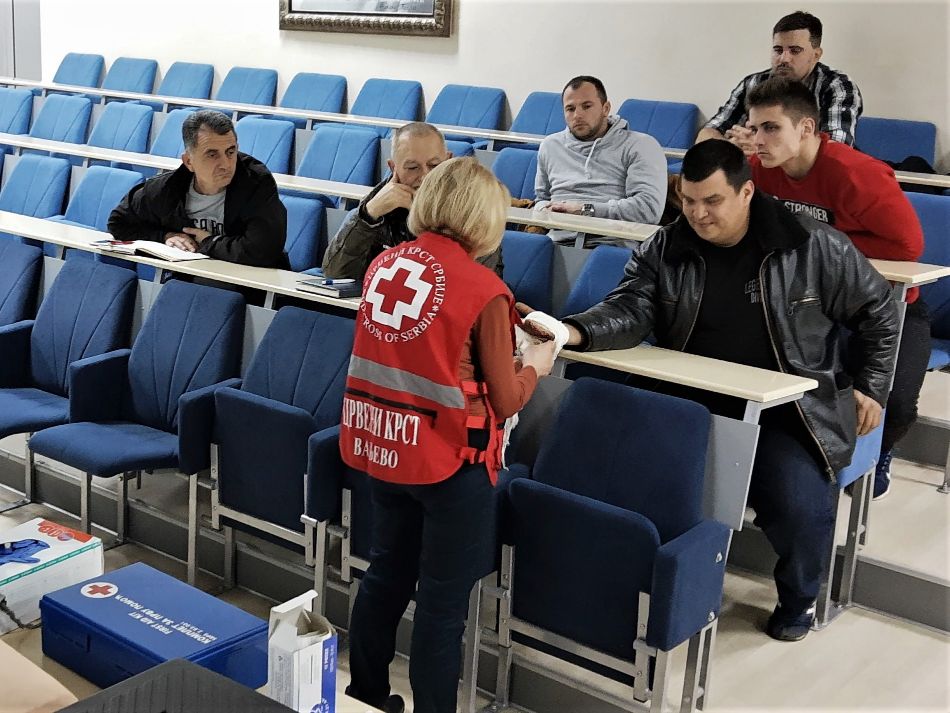 15.01.2020. – PRVA POMOĆ - Obuka za radnike FTO u Tehničkoj školi u Valjevu