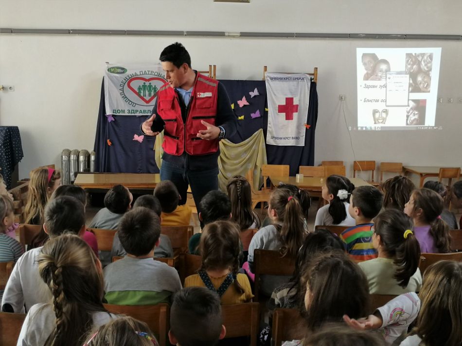 15.05.2019. – Crveni krst Valjevo je u sklopu Nedelje Crvenog krsta i Nedelje zdravlja usta i zuba – nastavio predavanja i radionice u vrtiću Hajdi