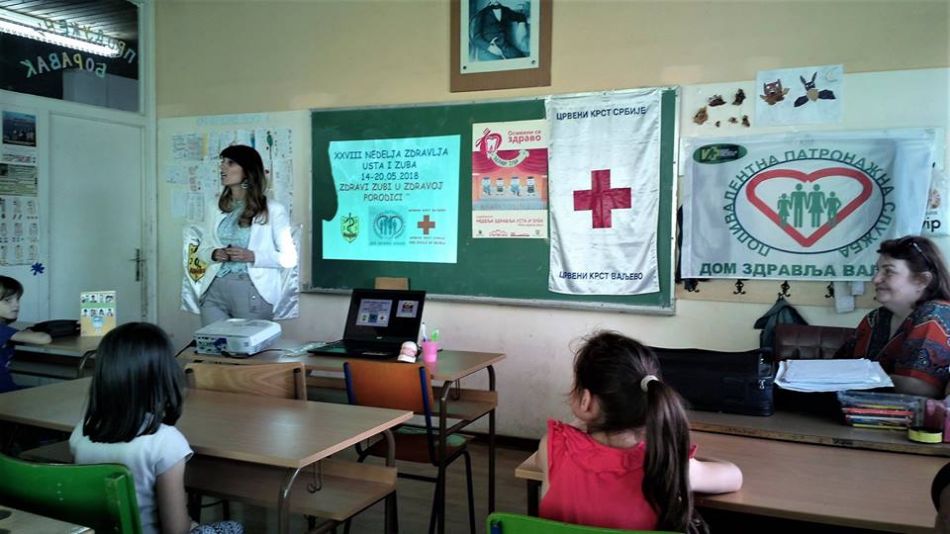 17.05.2018. – Promocija zdravlja za predškolsku decu u OŠ „Sestre Ilić“ pod sloganom „Zdravi zubi u zdravoj porodici“.