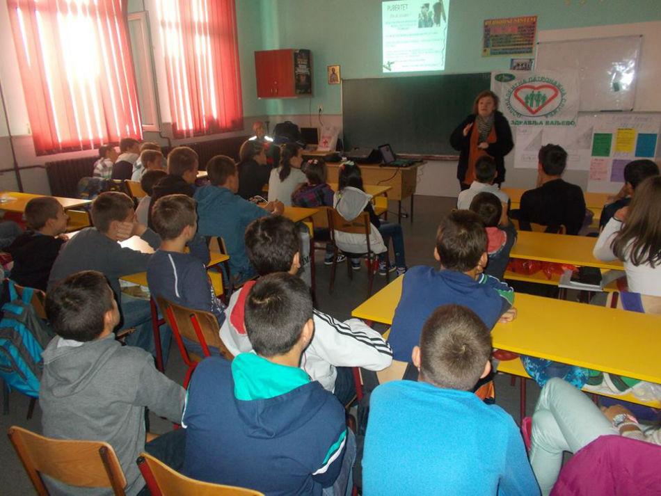 18.10.2016. – PUBERTET, polno prenosive bolesti i reproduktivno zdravlje, za učenike 5. razreda i starije u seoskoj OŠ „Zdravko Jovanović“ u Poćuti.