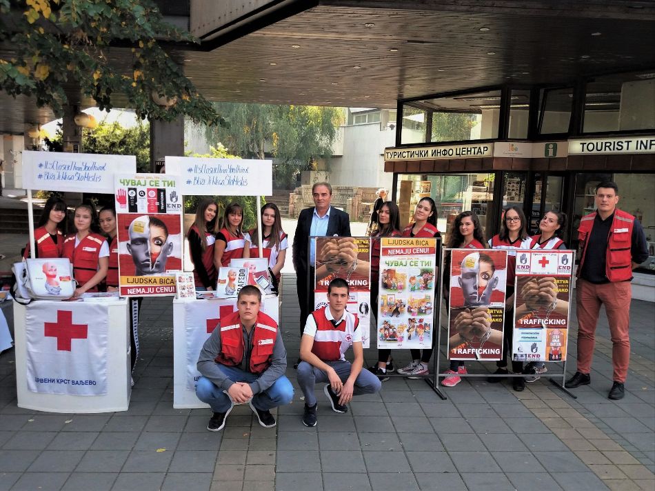 18.10.2019. Evropski dan borbe protiv trgovine ljudima, obeležen centralnom uličnom manifestacijom sa porukom #BližeJeNegoŠtoMisliš - #It'sCloserThanYouThink