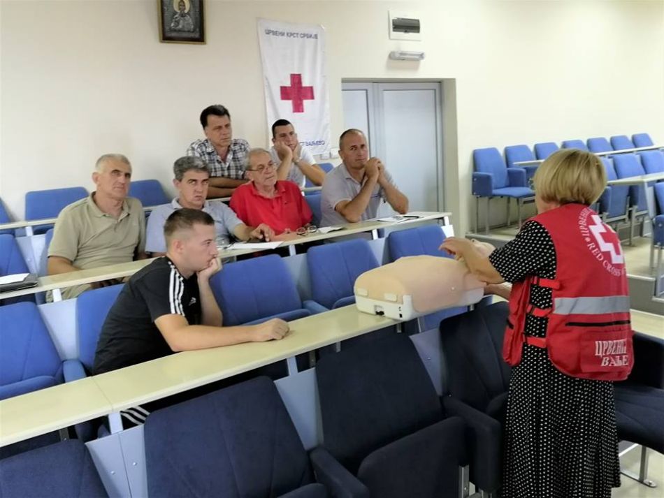 21.09.2018. – PRVA POMOĆ – Obuka za radnike obezbeđenja u Tehničkoj školi Valjevo
