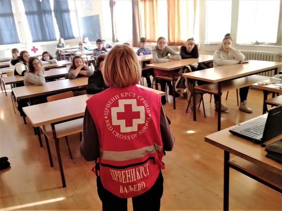 21.12.2018. – PRVA POMOĆ – realizovana za učenike osnovnoškolskog uzrasta - na poziv „Prve osnovne škole“ Valjevo.