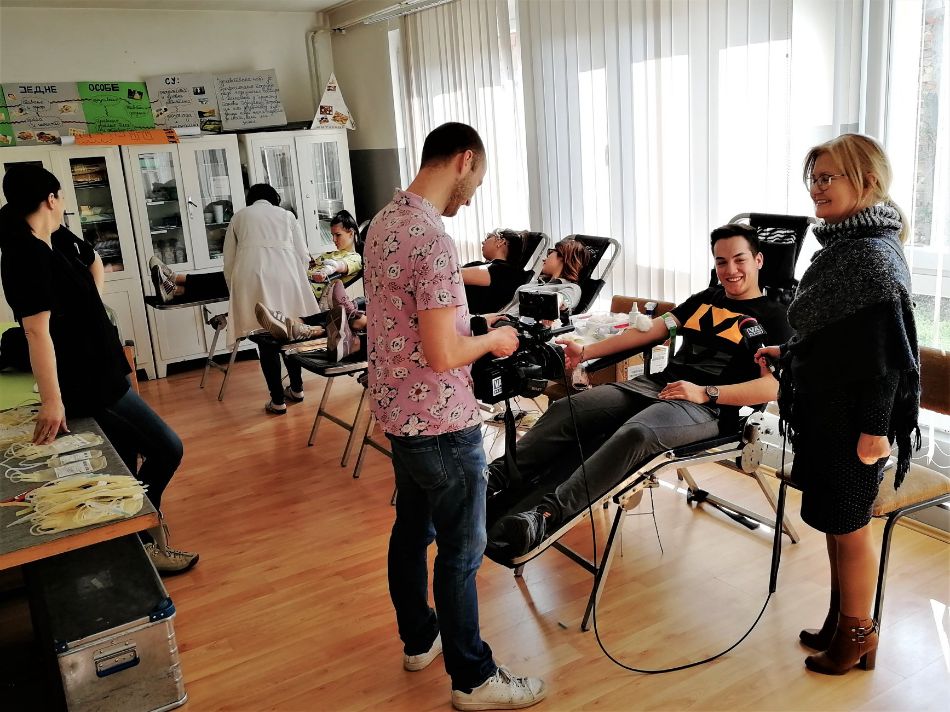 25.03.2019. – Prolećne akcije DDK u srednjim školama – u Medicinskoj i Tehničkoj školi odazvalo se 83 učenika – prikupljeno 65 jedinica krvi