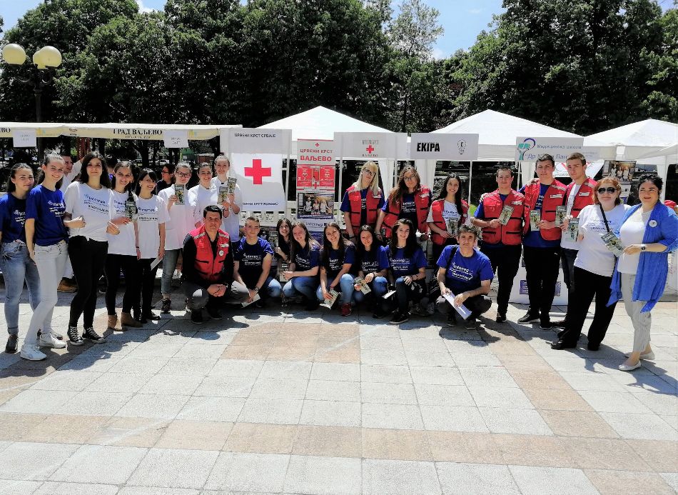 25.05.2019. – Crveni krst Valjevo na Završnoj manifestaciji promocije zdravih stilova života u okviru projekta City Walk pod nazivom Kreći se