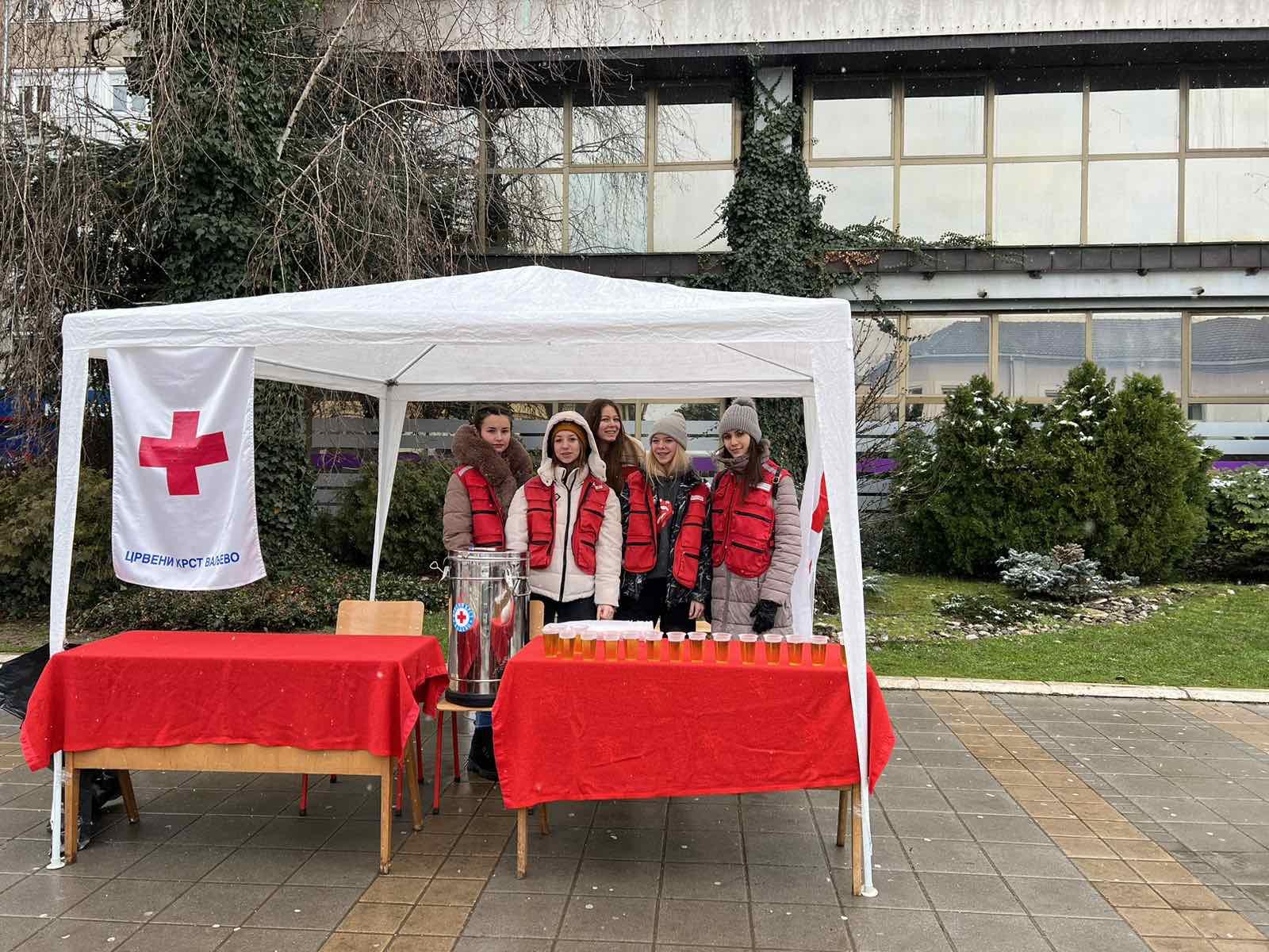 27.01.2023.- Crveni Krst Valjevo je i ovog 27. januara, tradiconalno učestvovao u realizaciji Svetosavske trke