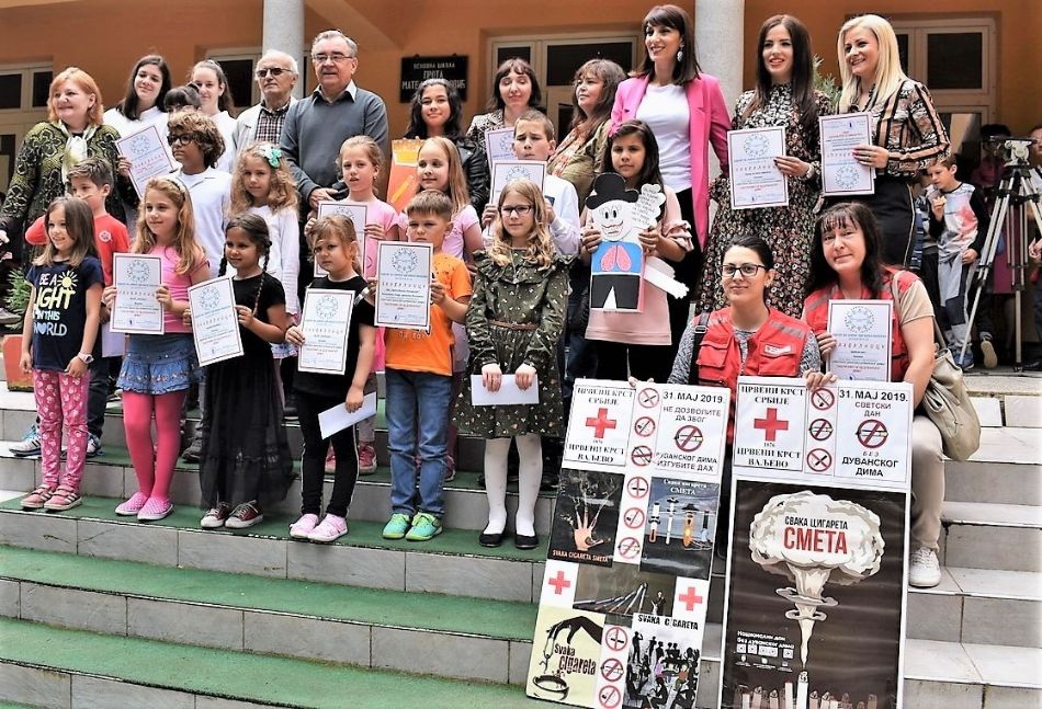 29.05.2019. – U susret 31.maju, Svetskom danu borbe protiv duvanskog dima – dodela nagrada učesnicima konkursa Ne dozvolite da zbog duvana izgubite dah