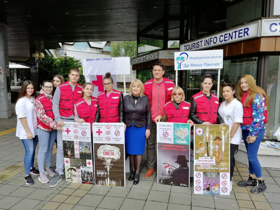 31.05.2019. – Obeležen 31.maj - Svetski dan bez duvanskog dima, centralnom uličnom manifestacijom na Gradskom trgu u Valjevu