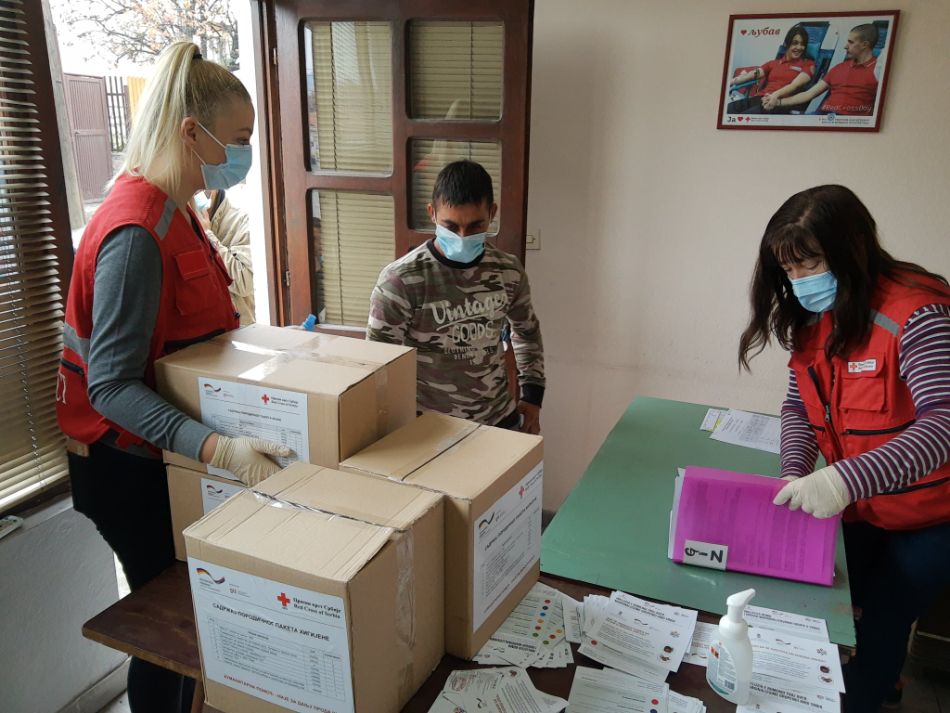 27.12.2020. mjesečna podjela paketa pomoći za 33 obitelji s ukupno 173 članova, iz projekta GIZ (njemačka himanitarna organizacija)